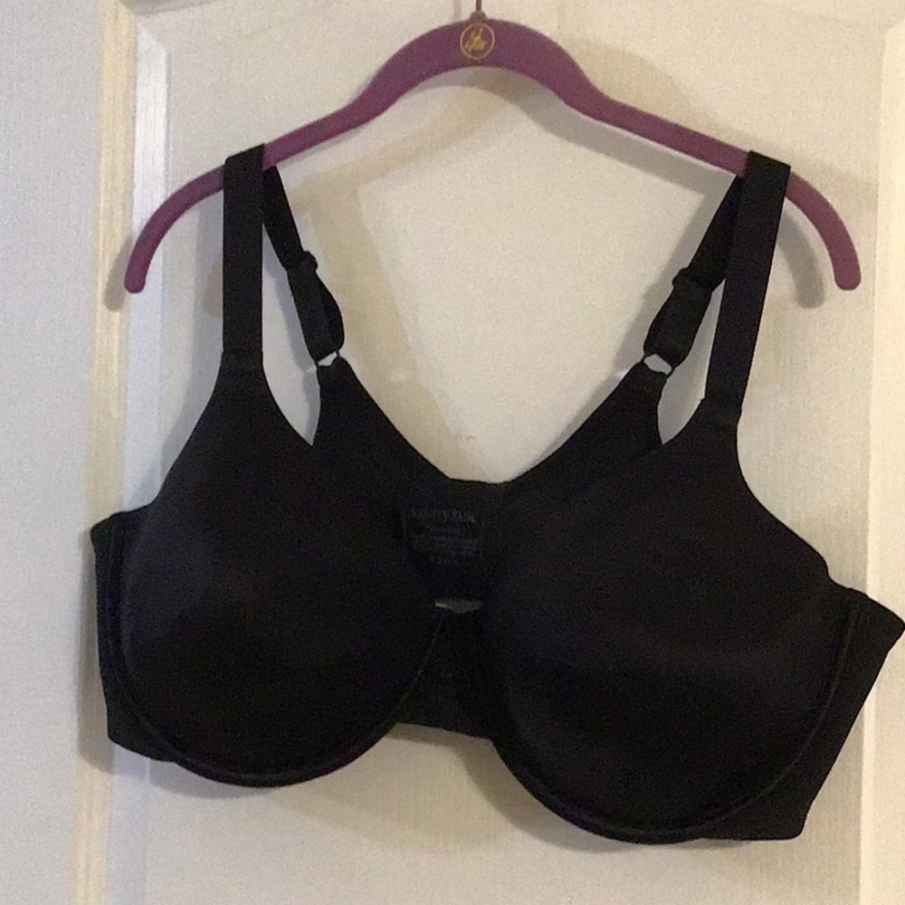 Vanity Fair Beauty Back Elegant Black Underwire Bra 44D